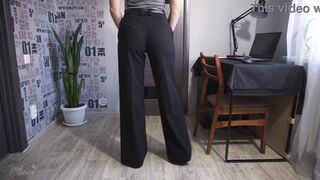 Secretary Pants Too Tight So They Rip Open
