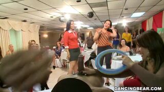 Big Dick Male Strippers and a Fluffy Dancing Bear Entertaining Women