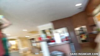 Jordan's Divorcerette CFNM Dancing Bear Party with Male Strippers (db9527)