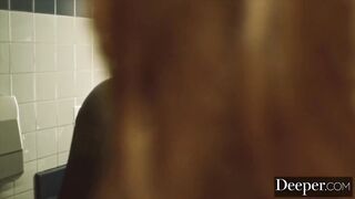 Deeper. Abigail Mac Fucks her Young Employee in the Bathroom