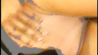Ebony teen gets her bush rammed by a black dude with huge dick