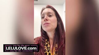 Big boobs babe sharing plans for New Year's, behind the scenes date night, asshole puckering pussy spreading - Lelu Love