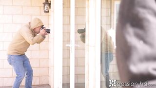 passion-hd big dick security guard spies on busty client