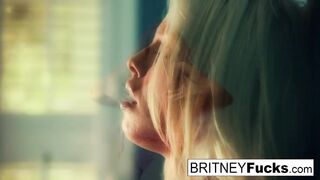 Britney Amber's Blue Wall Masturbation