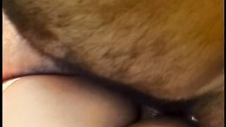 Cute tranny gets her tight asshole rammed by a dude with big dick outdoor
