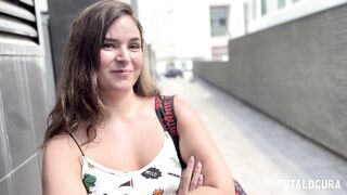 PutaLocura - Young college girl Vicky Blue swallows Torbe's cum while caught