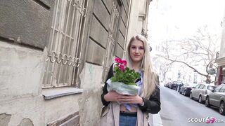 GERMAN SCOUT - Hot College Teen Diane talk to ANAL Casting