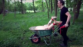 Teen is punished and humiliated in rough fuck bdsm bondage