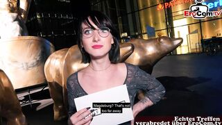 German 18yo Student with glasses picked up online for a fuck