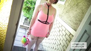 Huge tits teen slut Anna Blaze gets rammed hard by her date