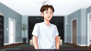 Summertime Saga: Stepson Helping His Stepmom With Her Home Duties - Ep36