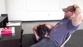 Stepmom's Math Lesson - Swallows his cum to help him focus