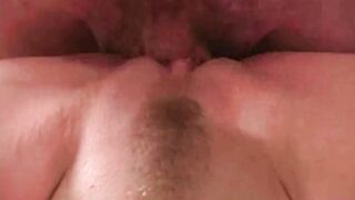 Slutty amateur blonde wife sucks husbands dick and talks dirty til he blows load on her face