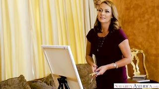 Come-Hither Brenda James Creates A Masterpiece Getting Fucked By A Stud