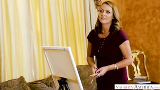 Come-Hither Brenda James Creates A Masterpiece Getting Fucked By A Stud
