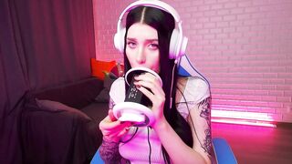 Orgasmic Asmr Gorgeous Babe Licking and Sucking.
