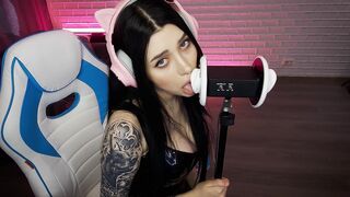 Asmr 3dio Ear Licking Incredibly Hot.