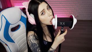 Asmr 3dio Ear Licking Incredibly Hot.
