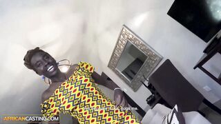 Tall Slim Ebony Model Gets Facial After Casting