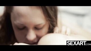 Watch these gorgeous lesbian lovers lick each other's pussy
