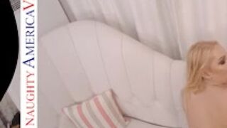 Blue-eyed Stripper Lustfully Worships A Naughty Man's Throbbing Cock