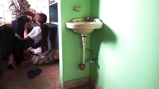 Indian School Couples Sex In Kitchen