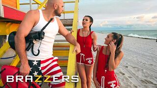 BRAZZERS - Lifeguards Kylie Rocket And MacKenzie Mace Take Turns Getting Their Wet Pussies Pounded By JMac