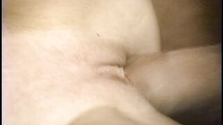 Busty babe gets her shaved cunt drilled deep by a man with big dick