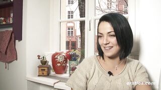 Ersties - Fiery Angie fingers herself to climax