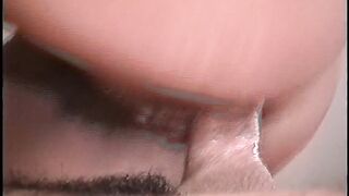 Busty babe gets her bush pleased and boned by a older man with big dick