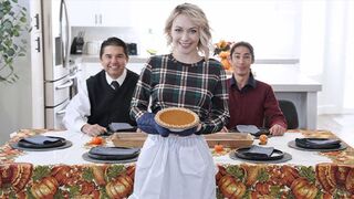 Family Strokes - Strict Stepdad Teaches His Bratty Stepdaughter And Stepson How To Be More Thankful