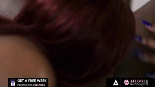 Hot Lesbian Fuck During Double Massage SPANISH SUBTITLES