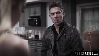 PURE TABOO Stepdad DP's His Gorgeous Stepdaughter Chloe Cherry With Her StepUncle