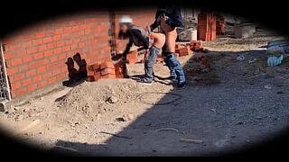 security camera at construction site Engineer Nataly