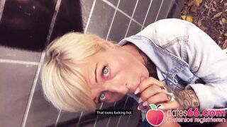 Seriously UNDERFUCKED ◈ MILF ◈ Vicky Hundt nailed next to gas station! Dates66.com (FULL SCENE)
