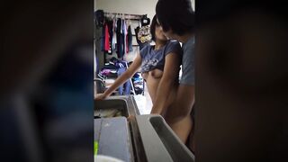 A good woman serves her man. Sex while I wash the dishes!