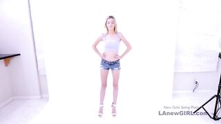 2 Beautiful Blonde Lesbians have sex at casting audition