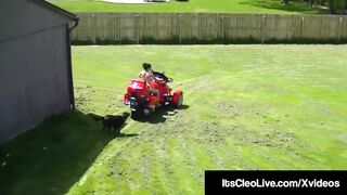 Cam Cutie Its Cleo Rides Dildo & Tractor -WTF?