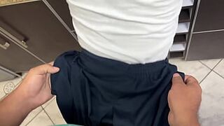 My Lazy Stepdaughter's Slut Doesn't Want to Cook Anymore and I Offered Her My Ball in Exchange for Being a Lazy Girl in the House