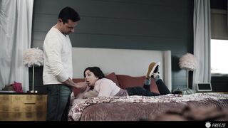Step Daddy Freezes Stepdaughter And Fucks Her To Multiple Orgasms