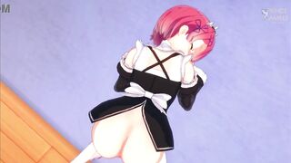 Loving Ram rides you in romantic atmosphere - Re Zero