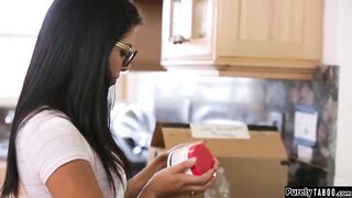 Stepsis throated by stepbro and friends
