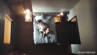 Girl fucks guy - pegging with strapon (camera)