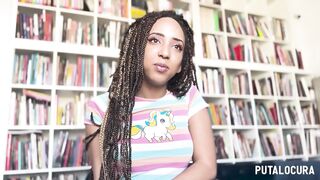 PutaLocura - The beautiful mulatto Luna Blackx milks Torbe after a horny interview