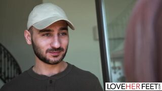 The duo takes a break with face fuck, deepthroat, sliding a cock between her pits, and rimming.