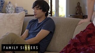 FAMILY SINNERS - Stepmom Bunny Madison Makes Her Stepson Ricky Spanish Feel Better After His Break Up