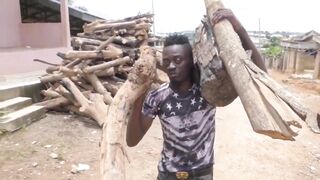 getting wood