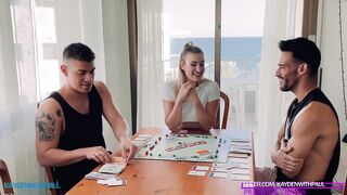 2 big cocks fucked me to pay my debts in Monopoly