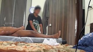 spa girl got surprised seeing small black dick