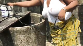 FAT BITCH WITH A WHITE TOP GOT BANGED BY THE WELLSPRING BY HER SEDUCTIVE TENANT